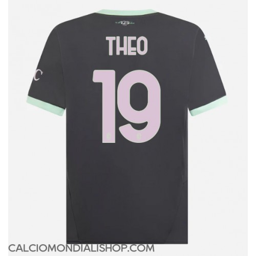 Maglie da calcio AC Milan Theo Hernandez #19 Terza Maglia 2024-25 Manica Corta